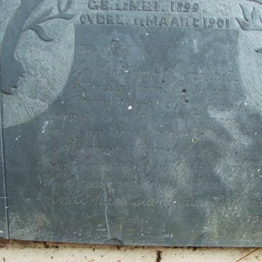 TONDER Jan Antoeni, van 1899-1901 