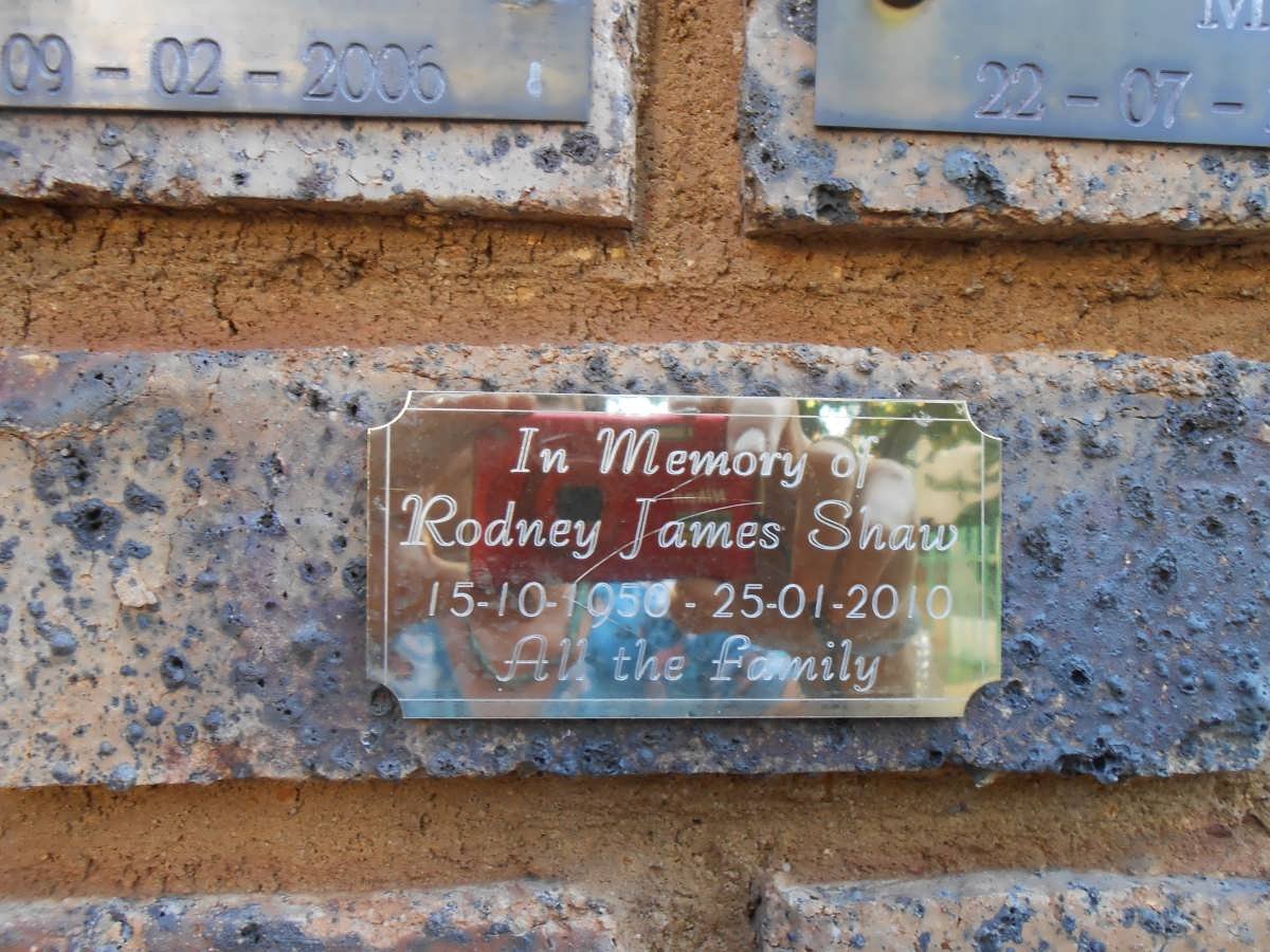 SHAW Rodney James 1950-2010