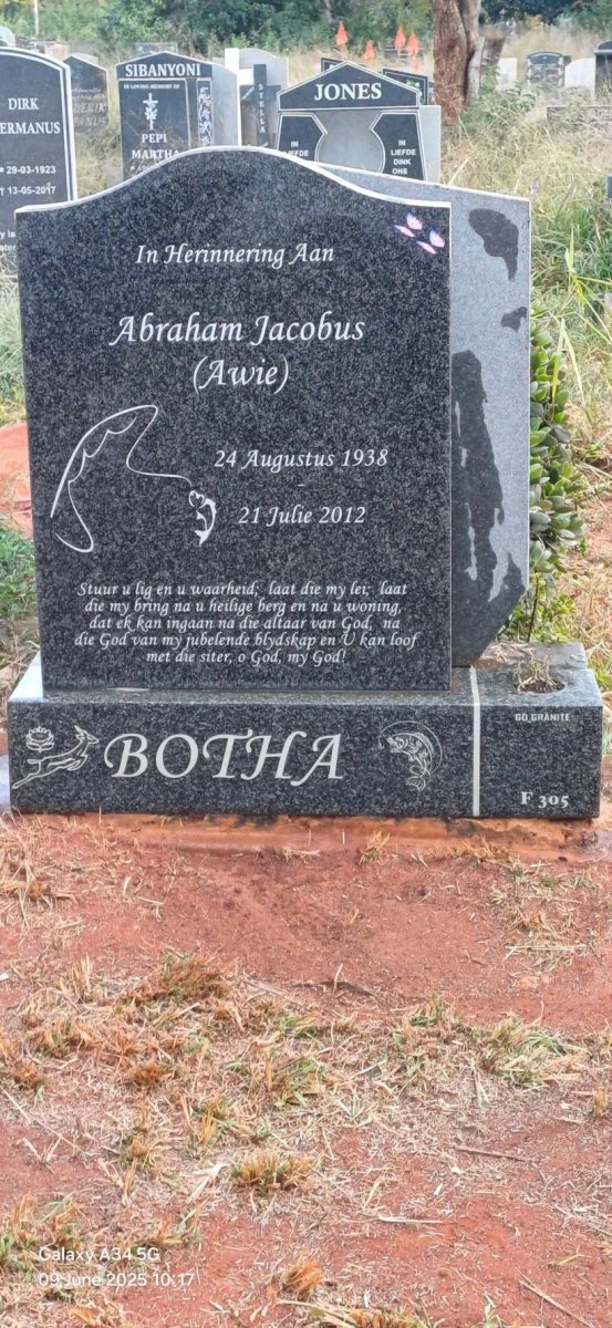 BOTHA Abraham Jacobus 1938-2012