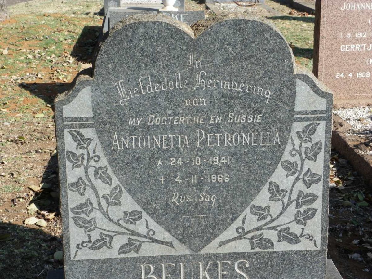 BEUKES Antoinetta Petronella 1941-1966