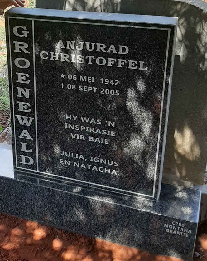 GROENEWALD Anjurad Christoffel 1942-2005