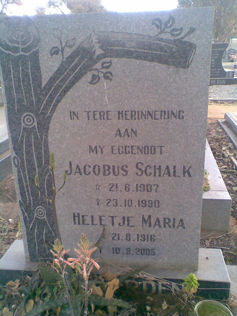 HEERDEN Jacobus Schalk, van 1907-1990 &amp; Heletje Maria 1916-2005