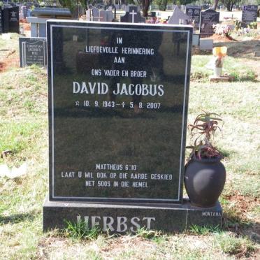 HERBST David Jacobus 1943-2007