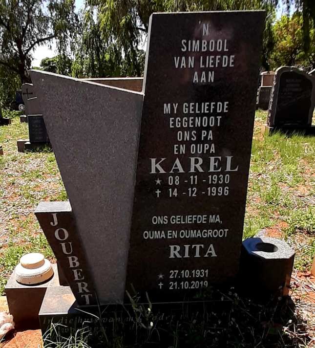 JOUBERT Karel 1930-1996 &amp; Rita 1931-2019