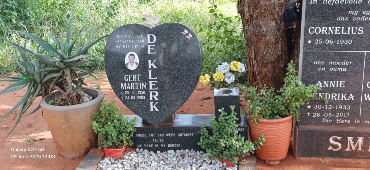 KLERK Gert Martin, de 1956-2003