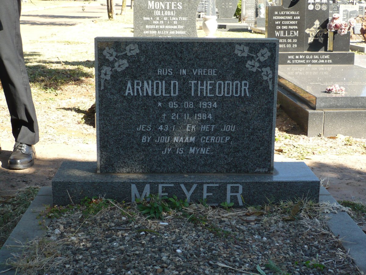 MEYER Arnold Theodor 1934-1984