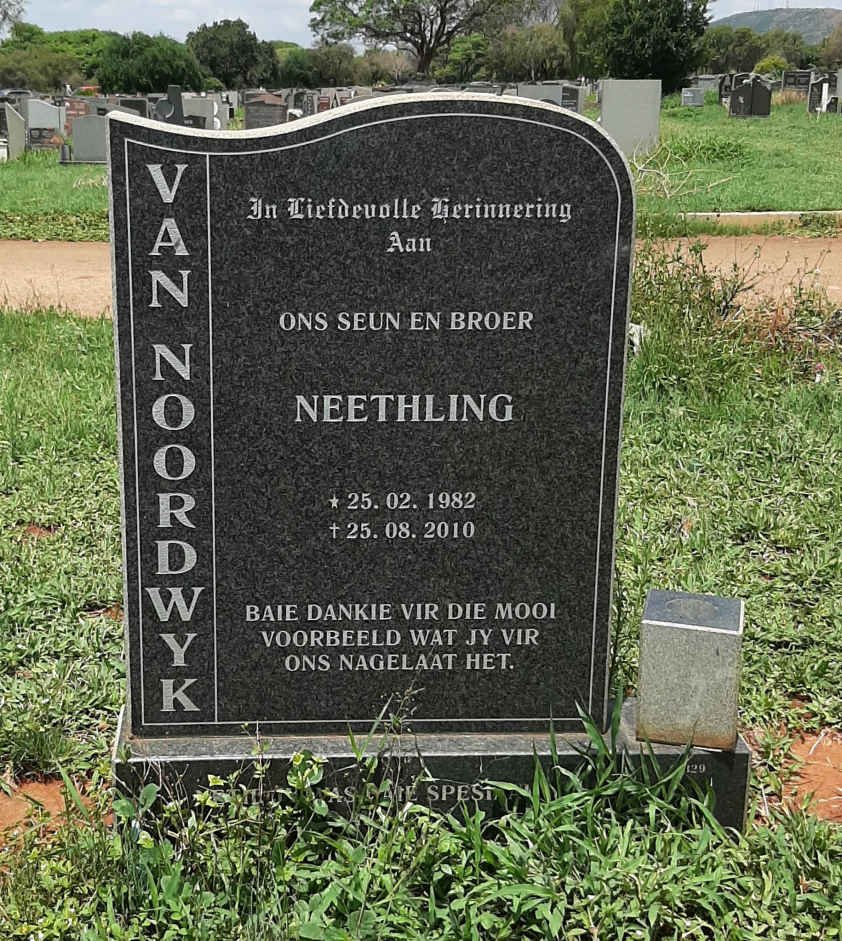 NOORDWYK Neethling, van 1982-2010