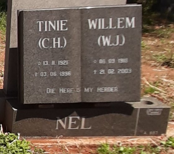 NEL W.J. 1918-2003 &amp; C.H. 1921-1996