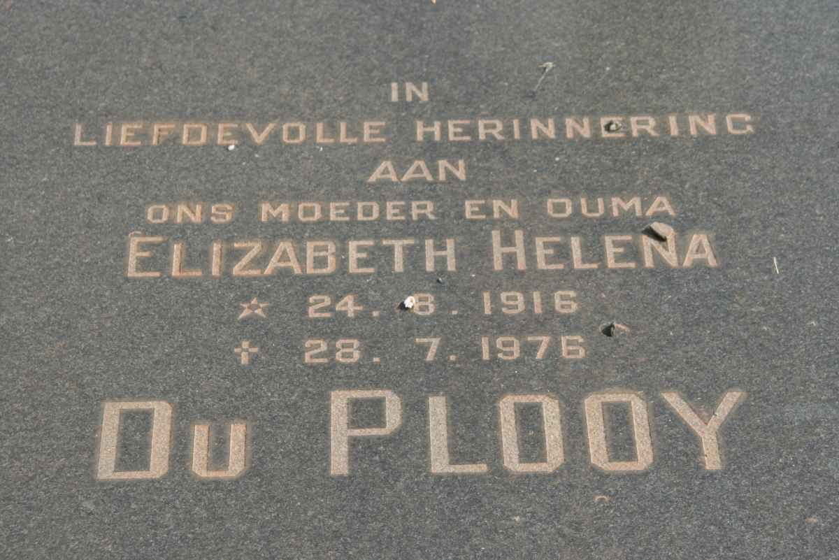 PLOOY Elizabeth Helena, du 1916-1976