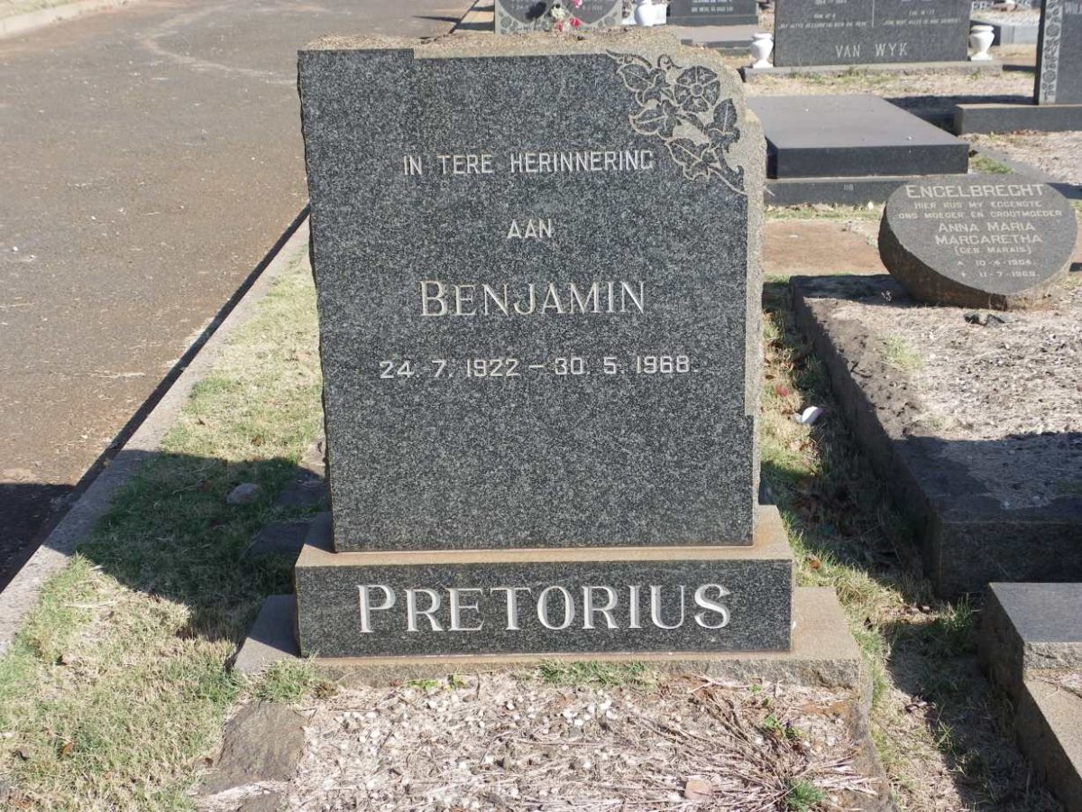 PRETORIUS Benjamin 1922-1968