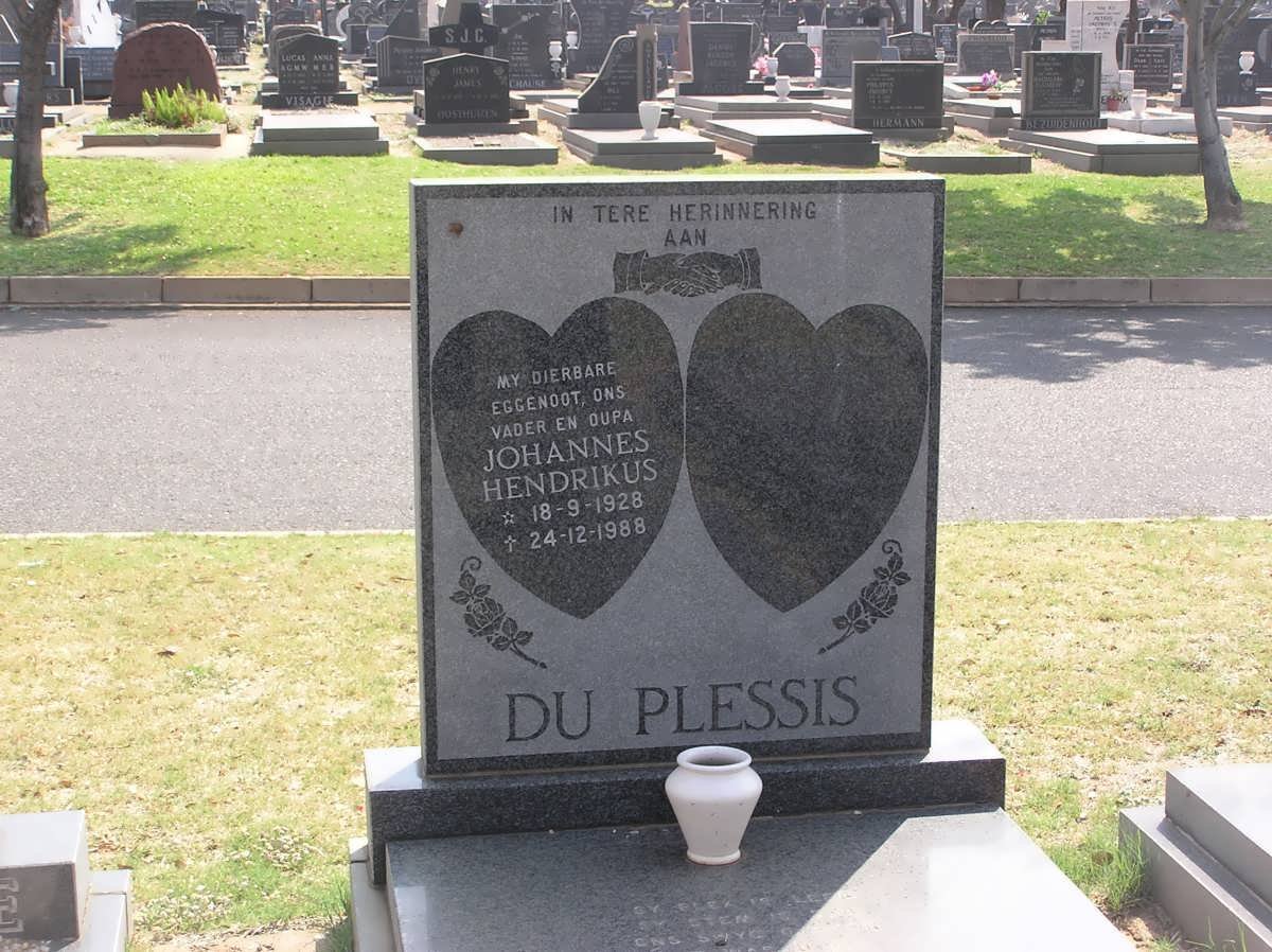 PLESSIS Johannes Hendrikus, du 1928-1988