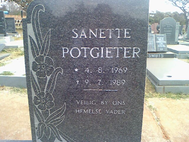 POTGIETER Sanette 1969-1989