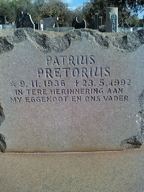 PRETORIUS Patrius 1936-1992