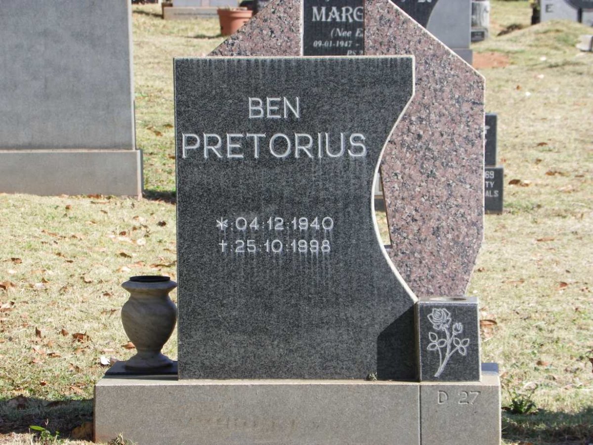 PRETORIUS Ben 1940-1998