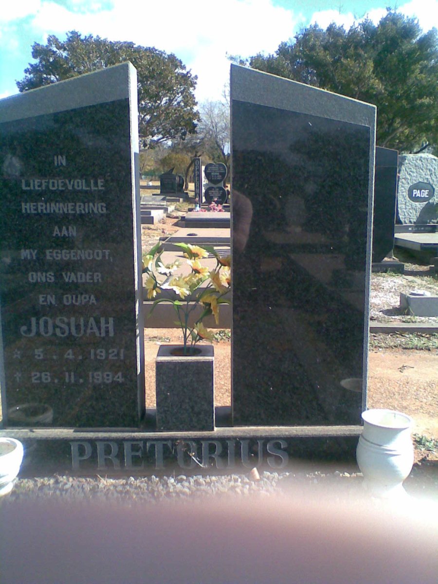 PRETORIUS Josuah 1921-1994