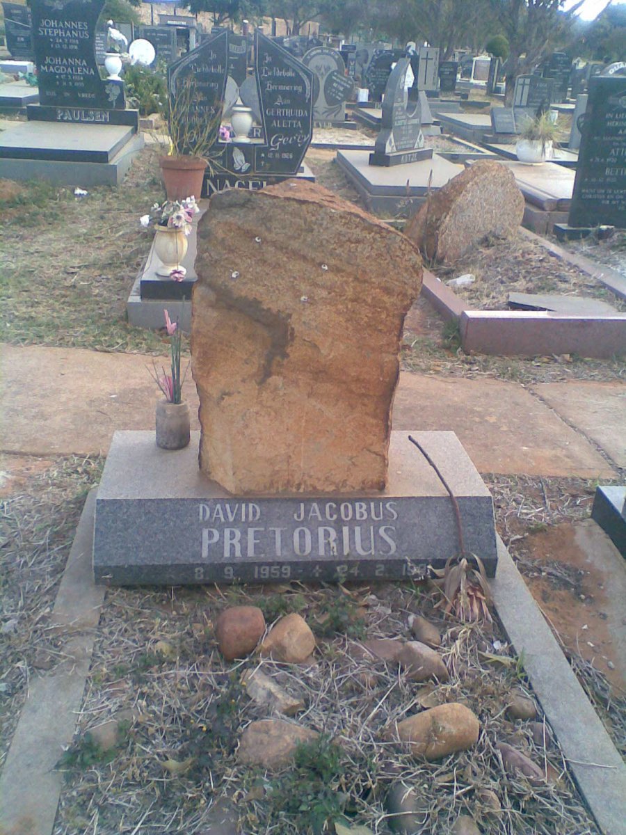 PRETORIUS David Jacobus 1959-198?