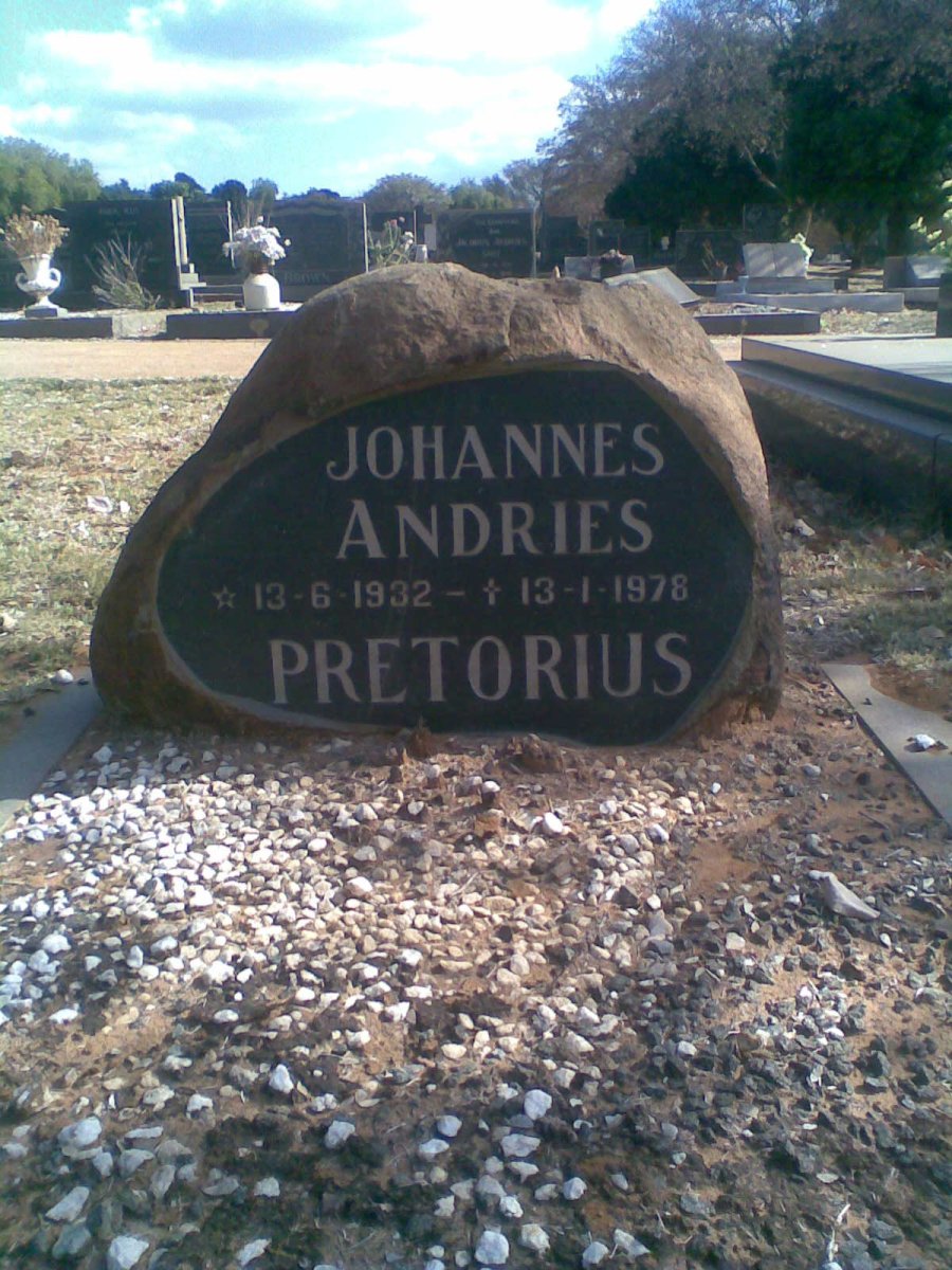 PRETORIUS Johannes Andries 1932-1978