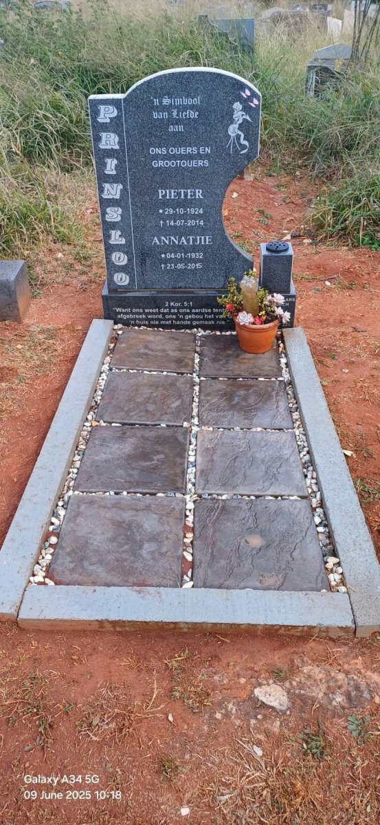 PRINSLOO Pieter 1924-2014 & Annatjie 1932-2015