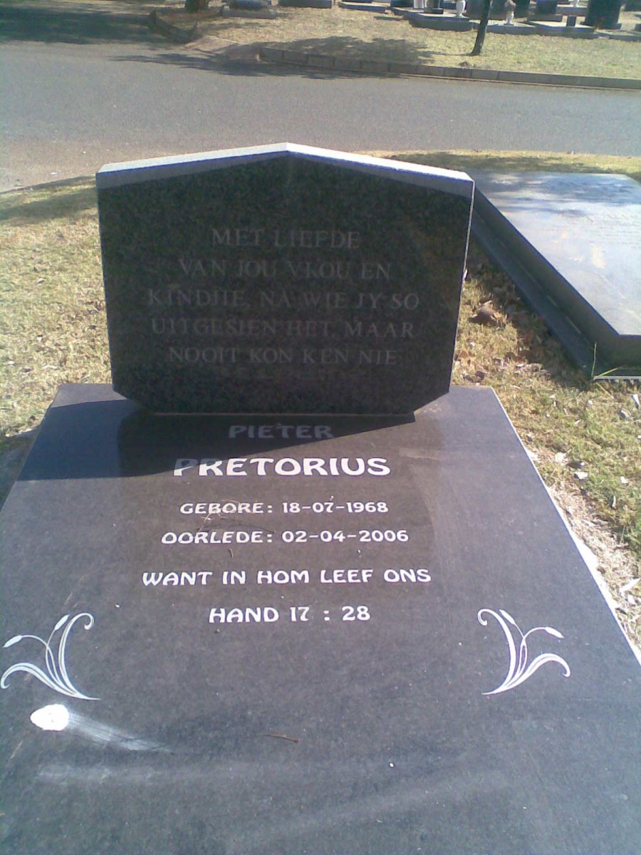 PRETORIUS Pieter 1968-2006
