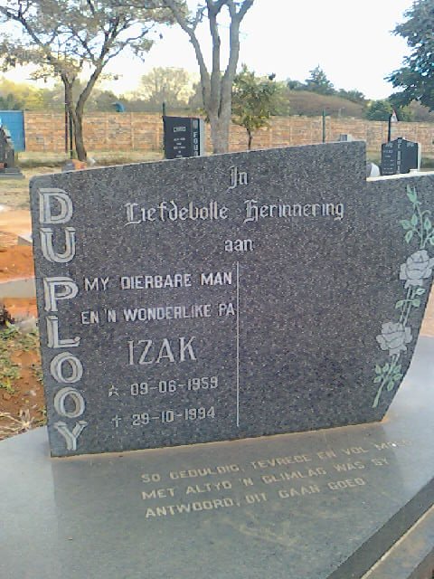 PLOOY Izak, du 1959-1994
