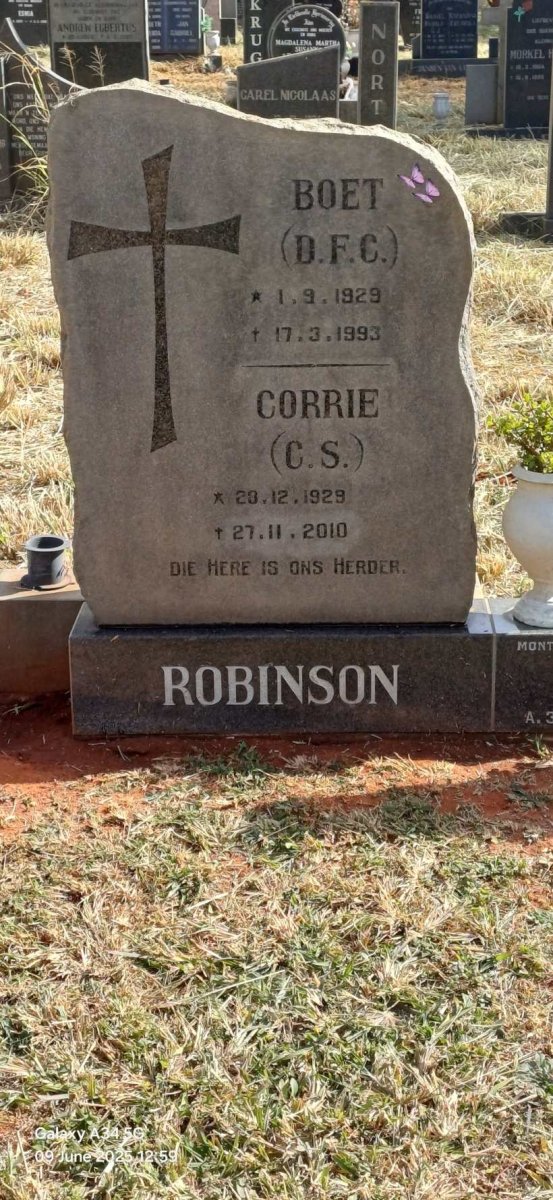 ROBINSON D.F.C. 1929-1993 & C.S. 1929-2010