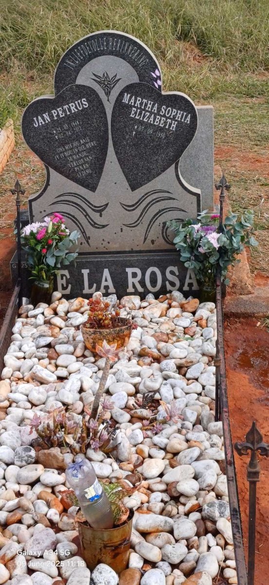 ROSA Jan Petrus, de la 1948-2012 & Martha Sophia Elizabeth 1950- 