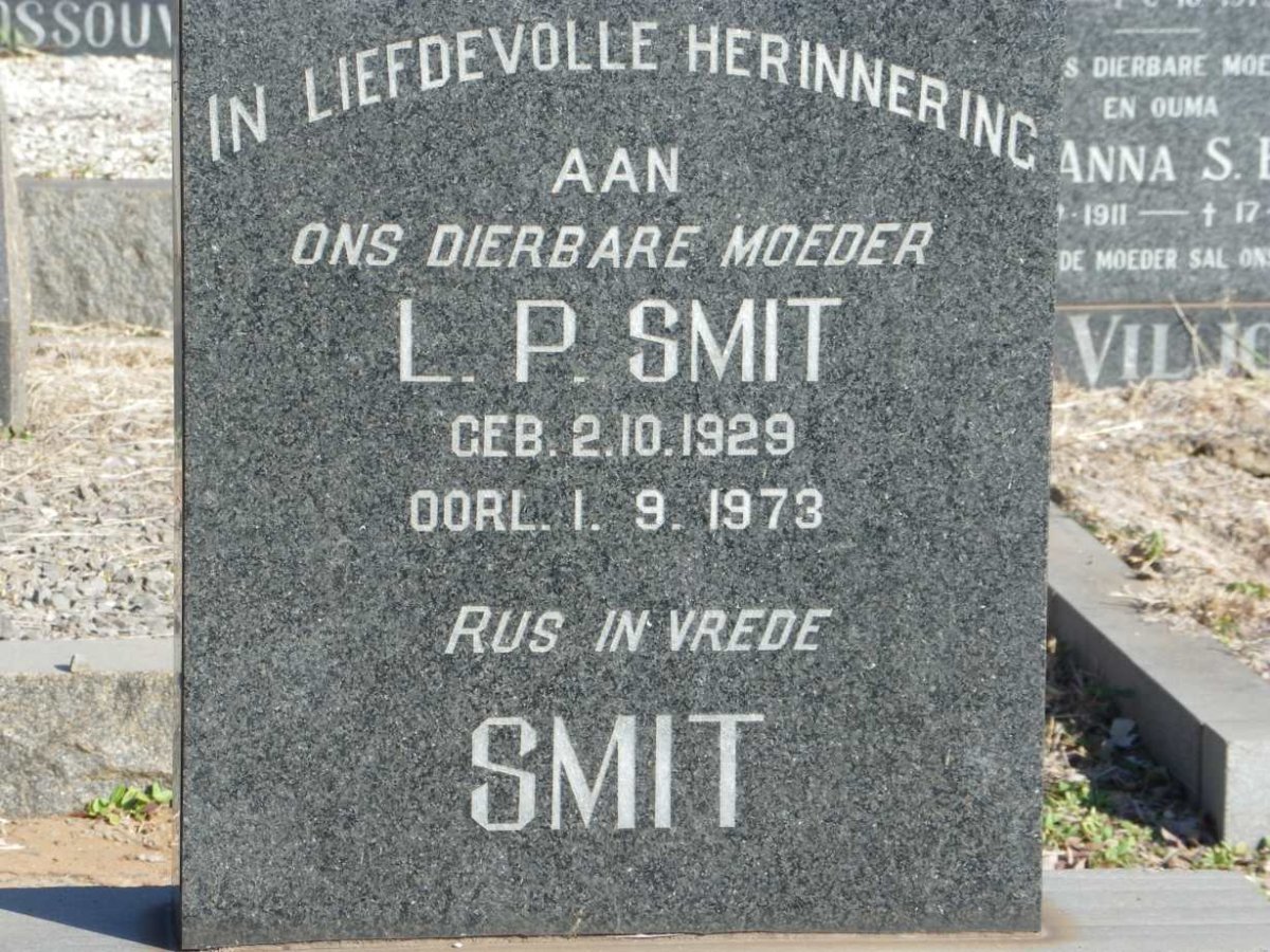 SMIT L.P. 1929-1973