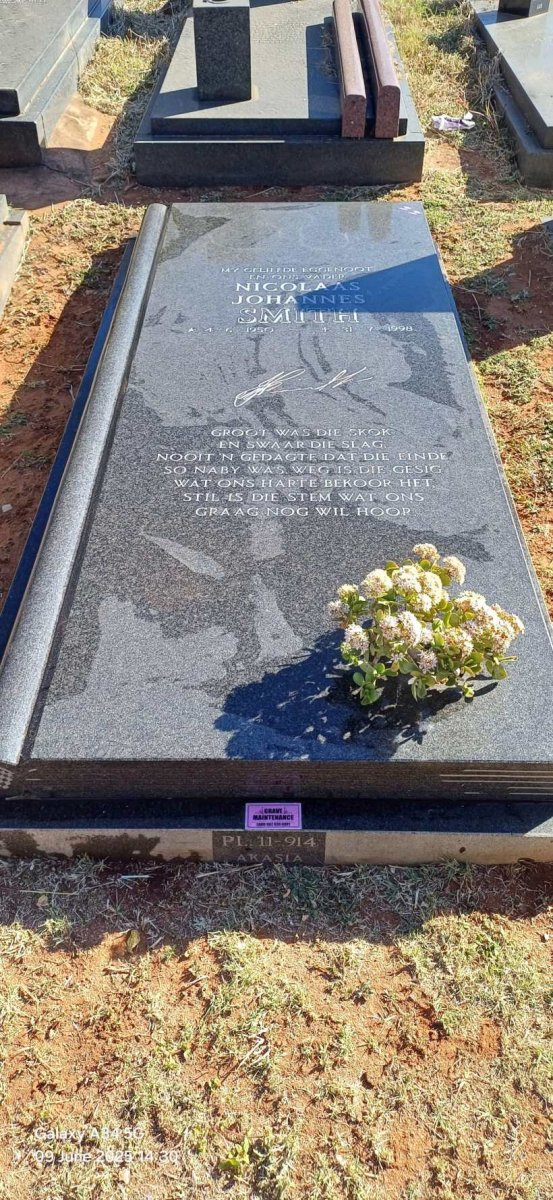 SMITH Nicolaas Johannes 1950-1998