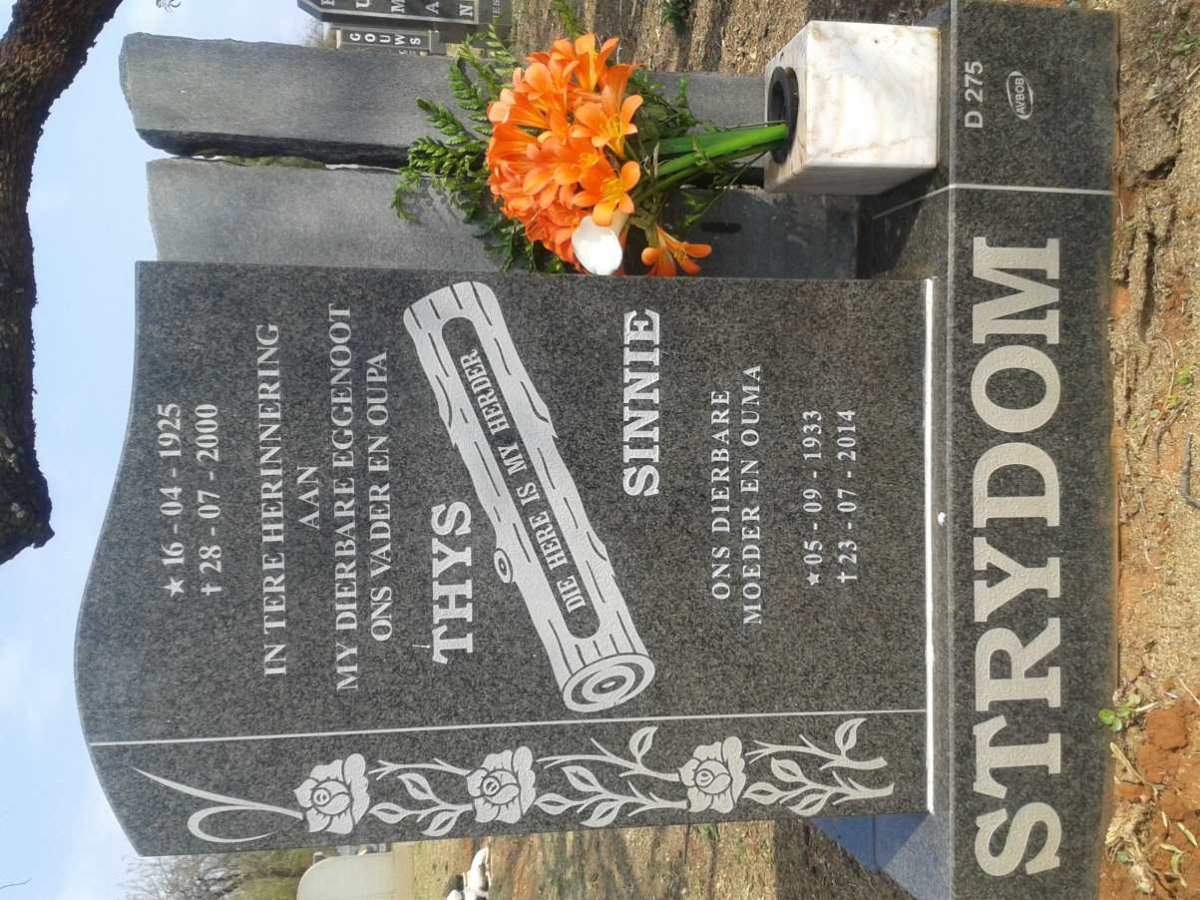 STRYDOM Thys 1925-2000 &amp; Sinnie 1933-2014