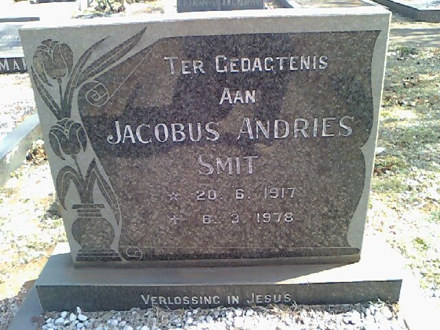 SMIT Jacobus Andries 1917-1978