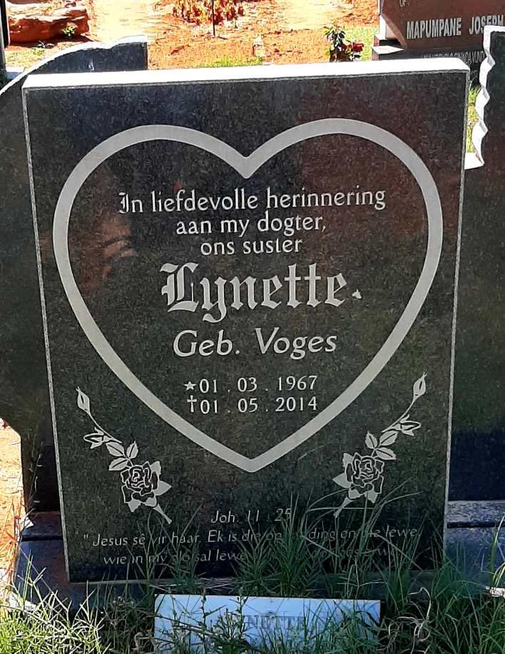 VOGES Lynette 1967-2014