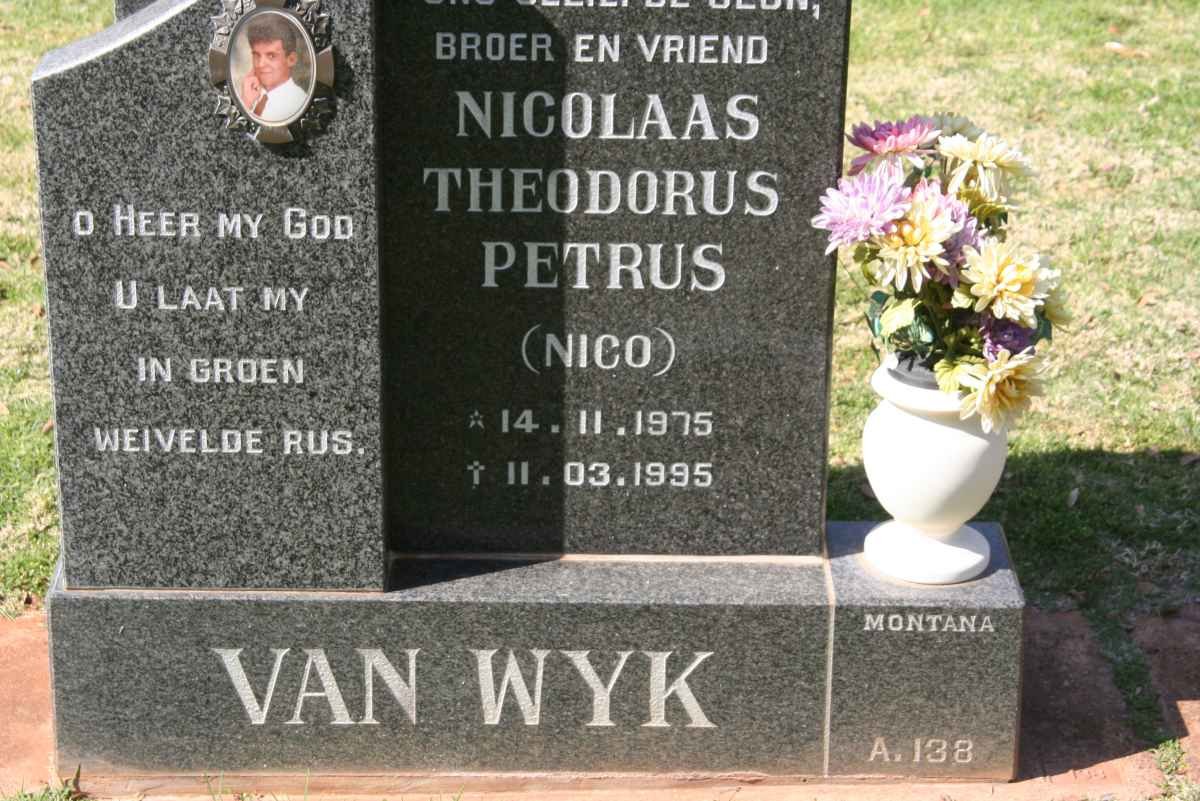 WYK Nicolaas Theodorus Petrus, van 1975-1995