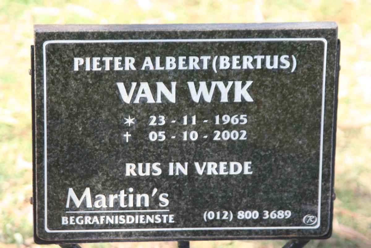 WYK Pieter Albert, van 1965-2002