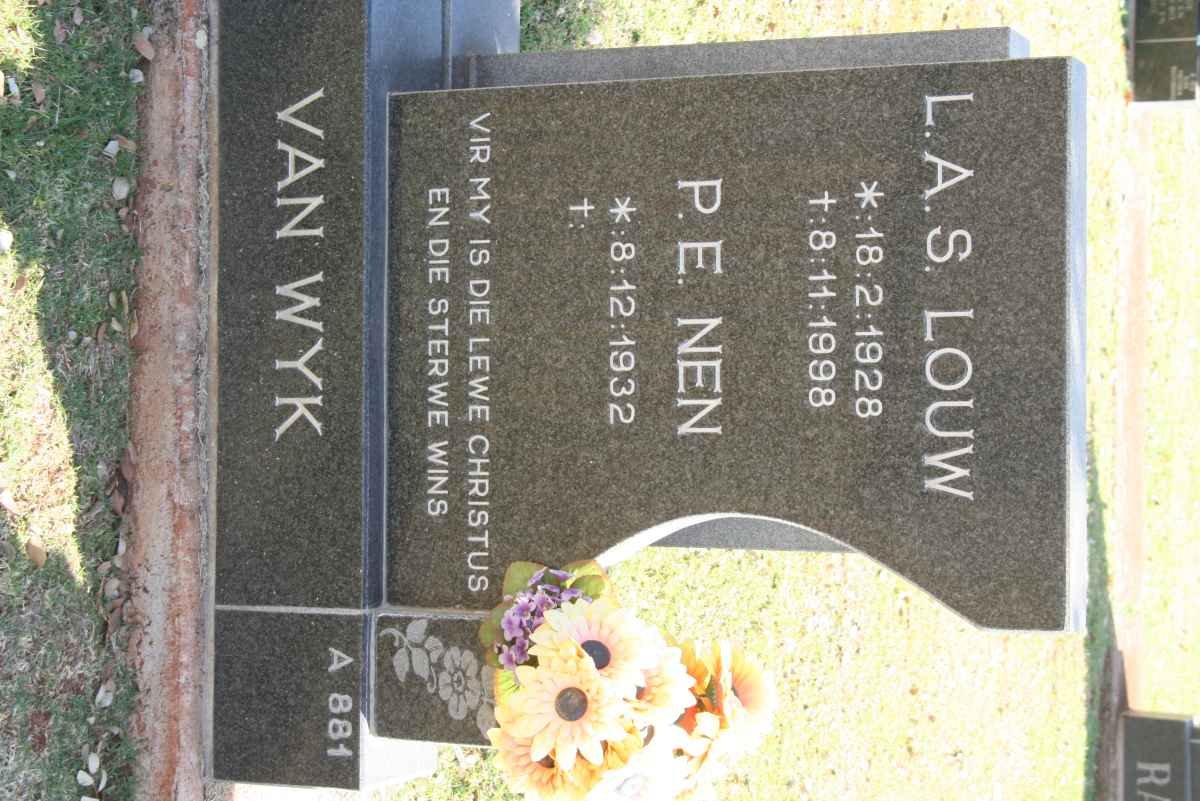 WYK L.A.S., van 1928-1998 &amp; P.E. 1932-