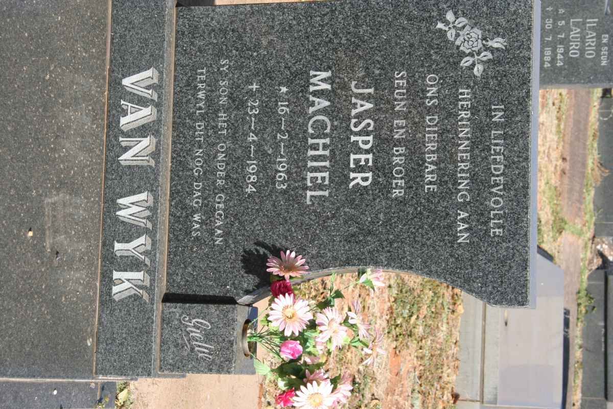 WYK Jasper Machiel, van 1963-1984