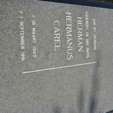 WYK Herman Hermanus Carel, van 1943-1991