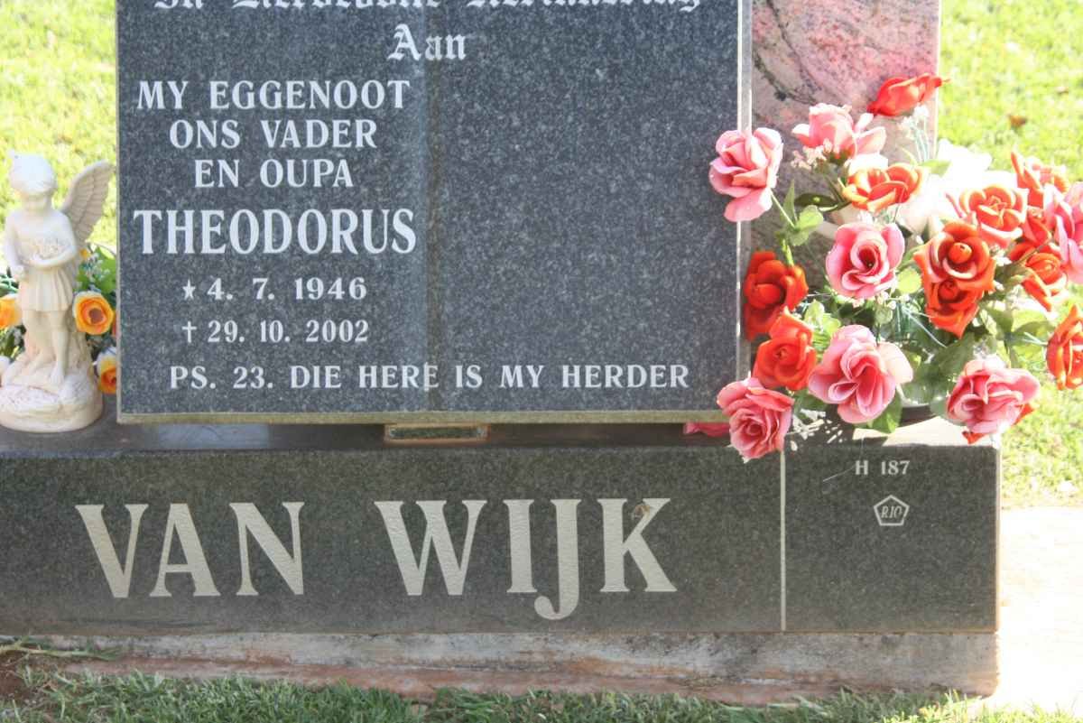 WIJK Theodorus, van 1946-2002