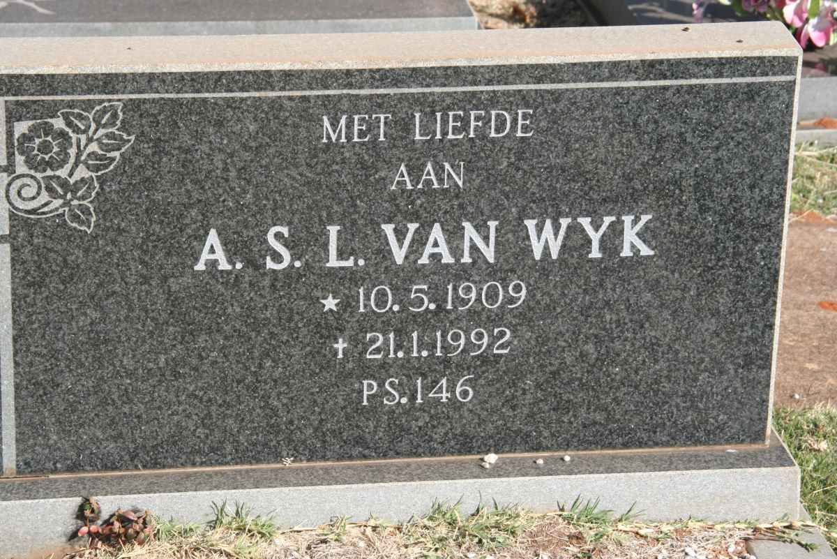 WYK A.S.L., van 1909-1992