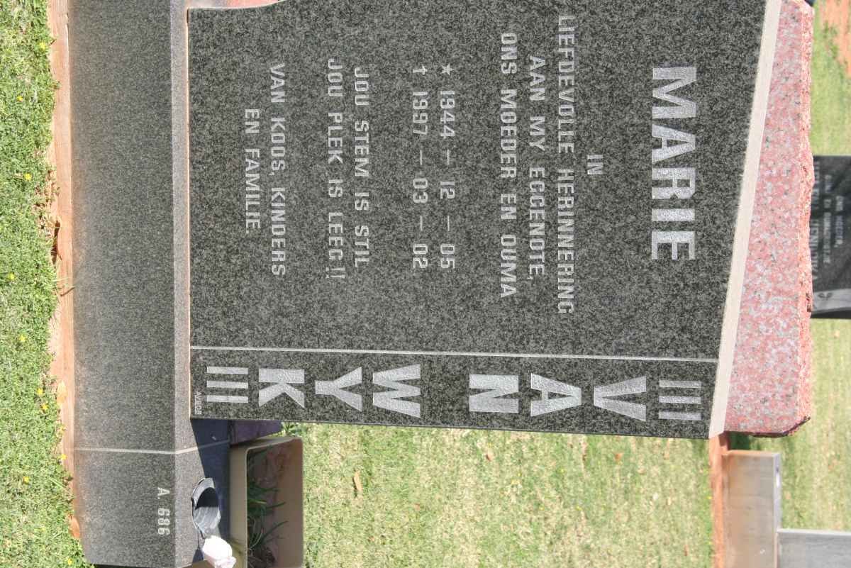 WYK Marie, van 1944-1997