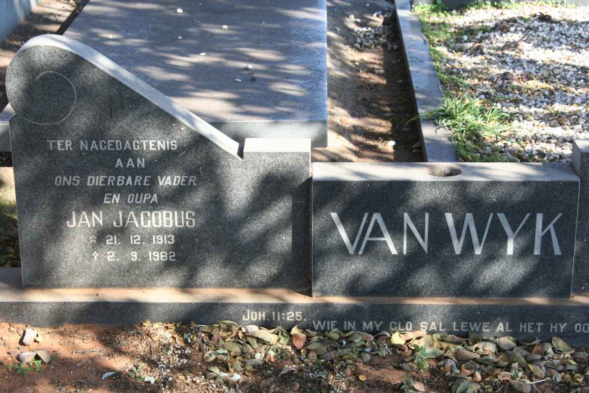 WYK Jan Jacobus, van 1913-1982