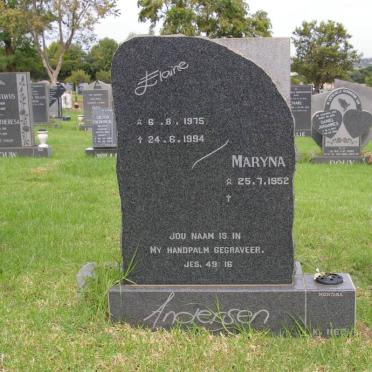 ANDERSON Maryna 1952- :: Elaine 1975-1994
