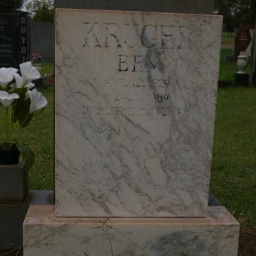 KRUGER Ben 1929-1989