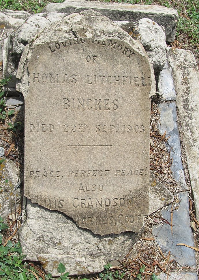 BINCKES Thomas Litchfield -1903 :: COOT Charles