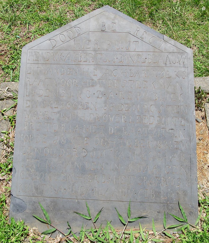 BLAAUW Hendrik Albertus Daniel 1819-1881