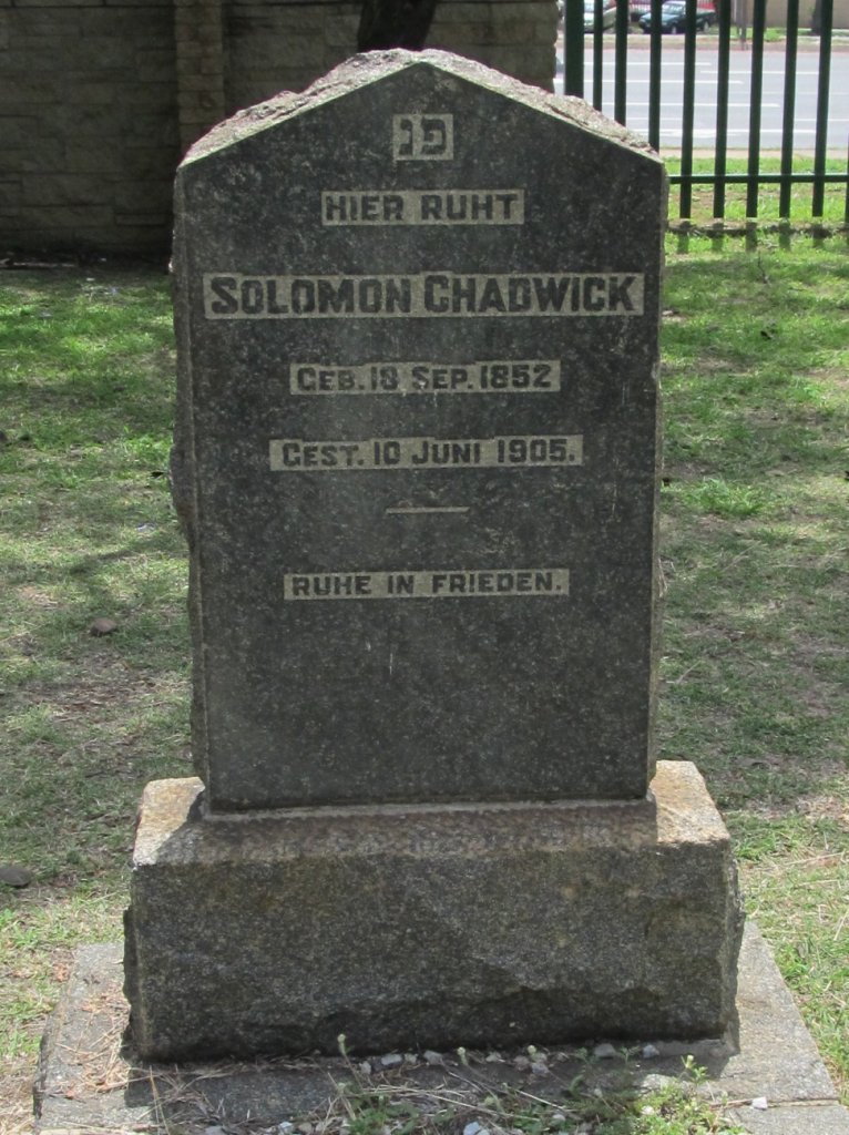 CHADWICK Solomon 1852-1905