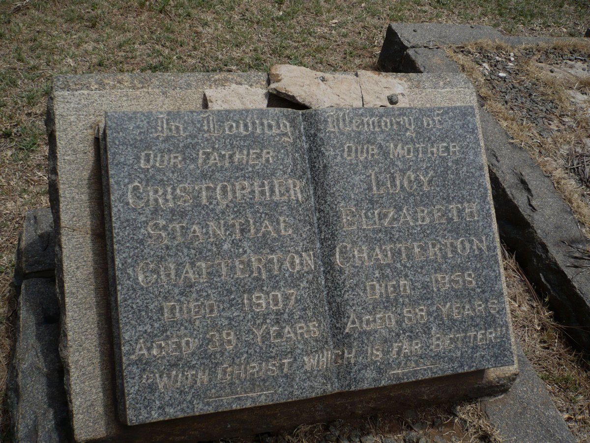 CHATTERTON Christopher Stantial -1907 &amp; Lucy Elizabeth -1958