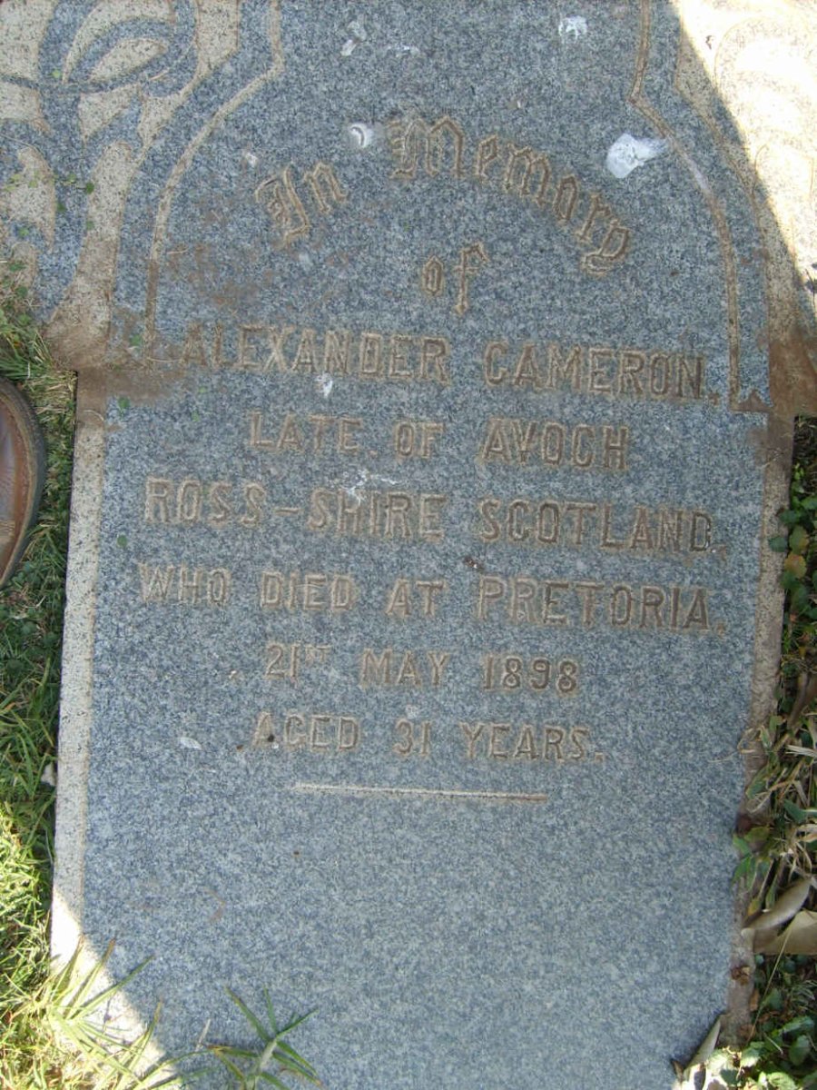 CAMERON Alexander -1898