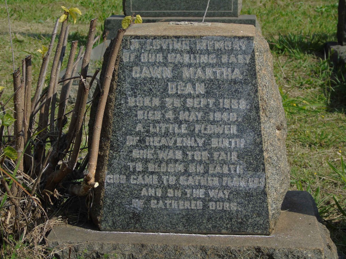 DEAN Dawn Martha 1938-1940