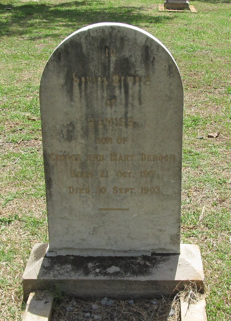 DEHOOR Hamish 1901-1903