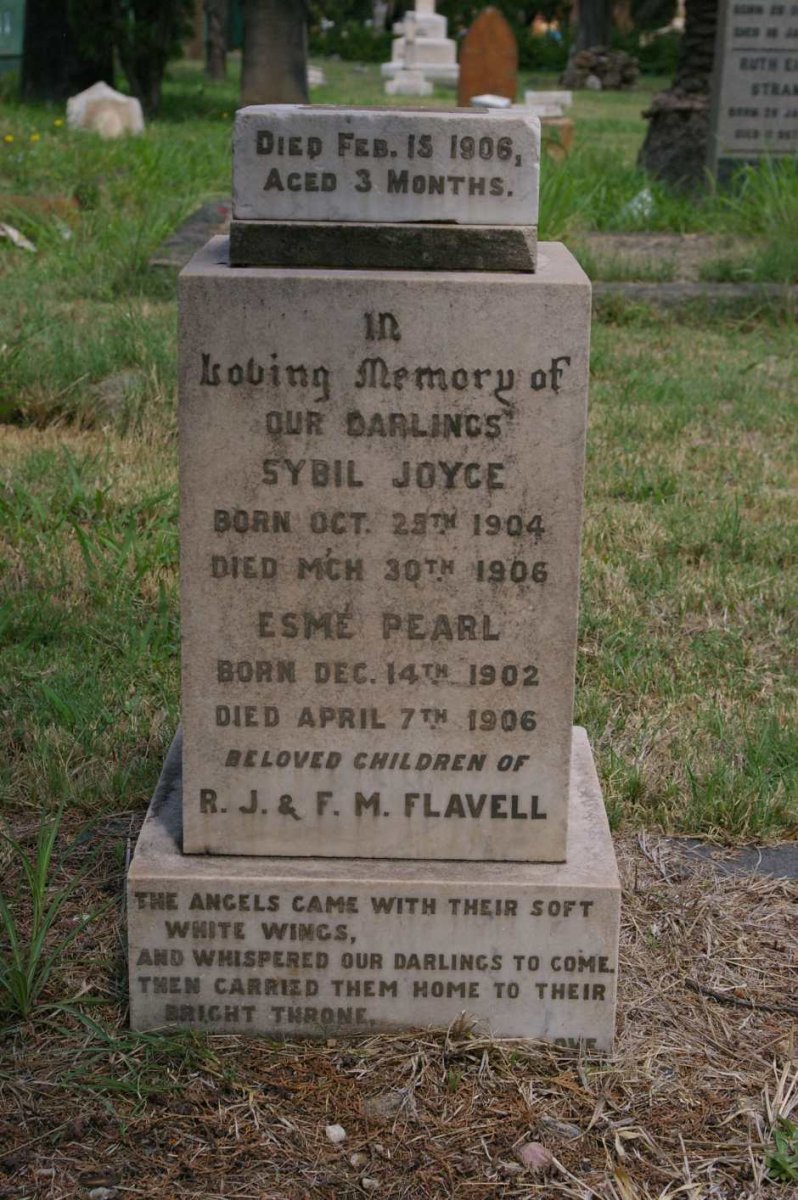 FLAVELL Esme Pearl 1902-1906 :: FLAVELL Sybil Joyce 1904-1906